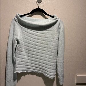 Forever 21 Light Blue Cowl Neck Sweater
